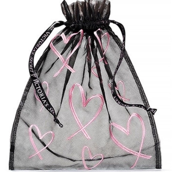 Victoria's Secret Pink Heart Lingerie Bag - Picture 1 of 7
